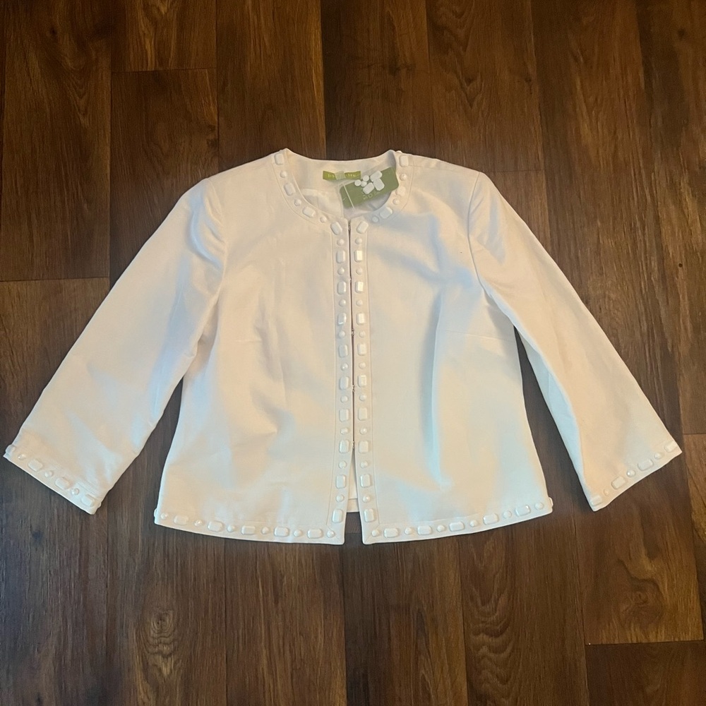 Sigrid Olsen White Blazer
